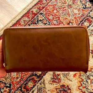Brown leather wallet